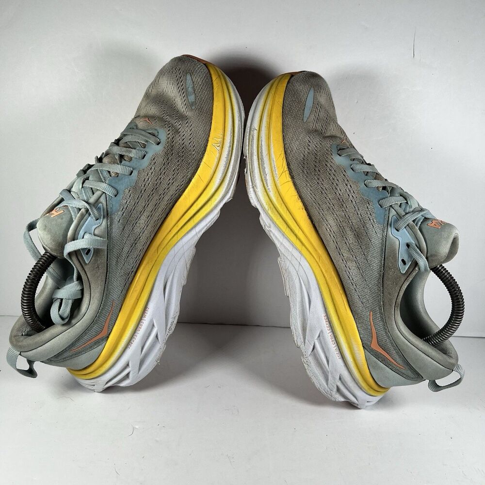 Hoka Bondi 8 Lace Up Athletic Running Shoes Sneakers Women's Size 10 B - READ! - Picture 5 of 9